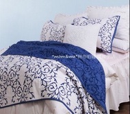 ✿ Mom＆Me ✿現貨-出口美國 MA*Y寶石藍絎縫被床單 床蓋 空調被 / 歐式大罩 加大床