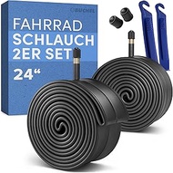 Büchel Bicycle Inner Tube 28 Inch AV 40 mm, 28 x 1.75-2.125 (47-622), Includes Tyre Lever and Valve 