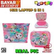 [BISA COD] EBI - Mainan Laptop 2 in 1 Mini Laptop Mainan Edukasi Anak Mainan Laptop Bahasa Indonesia Bahasa Inggris