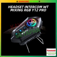 HEADSET INTERCOM WT MIXING RGB Y12 PRO - KAWASAKI SETAPAK [READY STOCK]