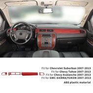 aihei สีแดงภายในประตูชาม Trim ตกแต่งหน้าต่างลิฟท์สำหรับ Chevrolet Suburban/avalanche/tahoe/gmc Yukon