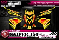 Sniper 150 decals / sticker Version 1