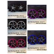 Sport Rim 5Leg CNC NVX155 V3 ESL 1.6x1.6-17 Pink /Black /Silver /Purple /Blue
