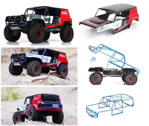 BODY & Roll rolling Cage roll cage 1/10 RC Fordd Bronco Liemaa Bajaa 1000 racing car 2069 TRX4 324MM