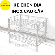Kệ chén đĩa INOX 2 tầng(40x60 40x50) kệ bếp Inox đứng phòng bếp.