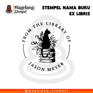 AESTHETIC BOOK NAME STAMP EX LIBRIS STAMP/ CUSTOM NAME STAMP/ FLASH STAMP/