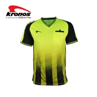 Kronos Referee Shirt Short Uniform Jersey- Official New Bola Sepak Kelabu Training Jersey Custom Men Football Soccer Uniform Professional Kronos Kuning Official Referee 2023