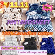 Limited-time offer 3in1 bedsheet canadian cotton nofading 3 in 1 Full Garterized Bedding