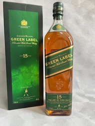 1公升 Johnnie Walker 15Years Old  Green Label Blended Scotch Whisky 1000ml 綠牌威士忌