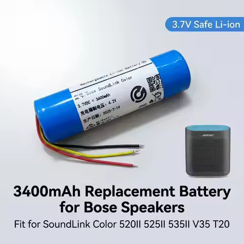 3400mAh 064454 Li-ion Replacement Battery For Bose SoundLink Color 520II 525II 535II V35 T20 Bluetoo