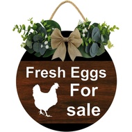 Farm Fresh Eggs For Sale Sign,12inch Outdoor Yard Signs, Fresh Chicken Eggs For Sale Yard Sign, Wood