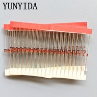 100pcs 1/2W  Zener diode DO-35 BZX55C2V2 2V 2V2 2V4 2V7 3V 3V3 3V6 3V9 4V3 4V7 5V1 5V6 6V2 6V8 7V5 8