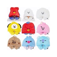 BTS BT21 Coocky Chimmy Tata Koya RJ Shooky Mang Character Hat Neck Pillow BT21 Official/