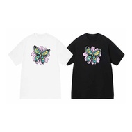 Erased Butterfly UV Tee White