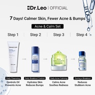 Dr. Leo Acne Care 4 Pcs Skincare Set Acne Essence+Salicylic Acid Face Toner+Facial Cleanser+Soothing