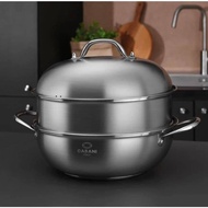 Genuine Casani 2-layer steaming basket, diameter 28cm fromItaly