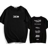 T-shirt ILLIT Girl Band Fesyen Korea Wanita/Lelaki T-shirt Kapas Lengan Pendek Kasual T-shirt Cetaka