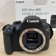 Canon EOS Kiss X80 雙變焦套機 EF-S 18-55 IS II 套機 EF-S 55-250mm 變焦鏡頭 佳能數位單眼相機