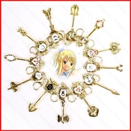 hj7 FAIRY TAIL Keychain Anime Zodiac Spirit Keyring Aquarius Capricorn Virgo Loke Cosplay Key Chain 