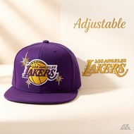 Men's Mitchell & Ness Purple Los Angeles Lakers Starlight Snapback Hat '9FIFTY adjustable cap Multi-
