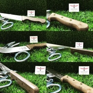 F.Herder Broadblade Wooden Handle Knife, Cap Garfu