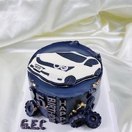汽車 翻糖 客製化 生日蛋糕 造型蛋糕 卡通 手繪 6 8吋 面交