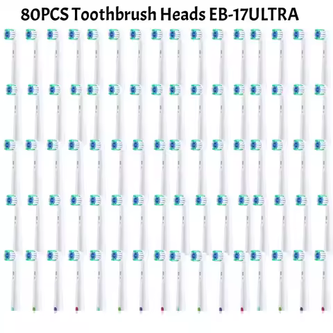 Wholesale 80/16/8/4pcs Electric Toothbrush Head Replacement Compatible with Oral B D25 D30 D32 D18 O