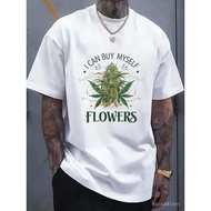Merokok Lucu 420 Saya Boleh Beli Sendiri Bunga T-Shirt Street Hip-Hop Style Lelaki T-Shirt