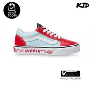 VANS OLD SKOOL SE BIKES LIL RIPPER RED PLUME REFLECTIVE KIDS *รองเท้าเด็ก*  (สินค้ามีประกันแท้)