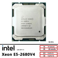 อินเทล ซีออน ใช้แล้ว E5-2680V4 2680 V4 CPU 2.4 GHz ใช้แล้วสิบสี่คอร์ 35M 120W 14nm LGA 2011-3