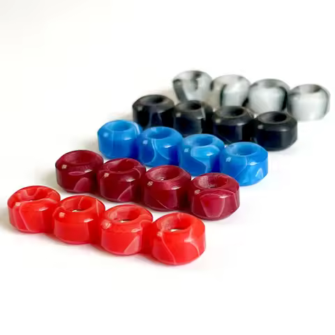 Resin Fingerboard Swirl Wheels with ABEC 7 Bearings for Pro Finger Skateboard