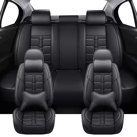 Universal PU Leather Car Seat Covers For Audi A6 4F C5 C6 A7 100 A4 B8 B7 A3 8P Q2L Q5 Q7 4L Luxury 