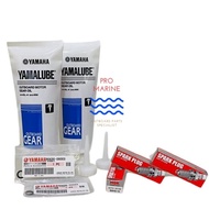 COMBO YAMAHA 2-STROKE OUTBOARD MOTOR MAINTENANCE SERVICE / GEAR OIL DRAIN PLUG SET FOR 60HP, 75HP AN