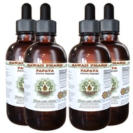 Hawaii Pharm Papaya Alcohol-FREE Liquid Extract, Organic Papaya (Carica papaya) Dried Leaf Glycerite