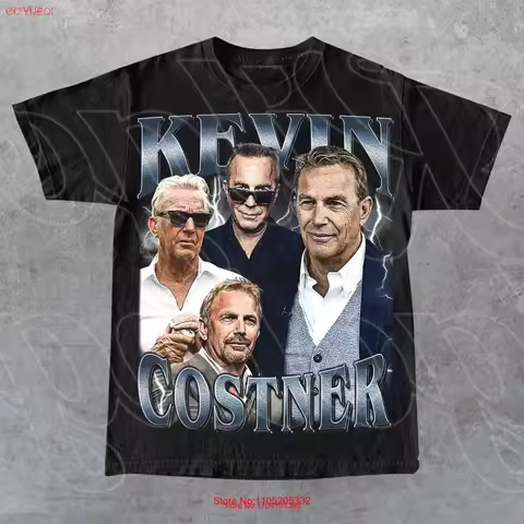 Limited Kevin Costner Vintage T Shirt For Woman and Man vintage Washed Stylish Soft designer clothes