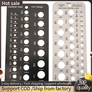 Drill Bit Gauge Fractional Drill Bit Size Gauge,29-Holes Metric Size Drill Bit Gauge for 1/16 Inch t