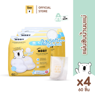 Baby Moby แผ่นซับน้ำนมแม่ 60 ชิ้น/ห่อ (4 ห่อ)