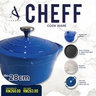 Periuk Terlajak Mewah Biru Cheff Cast Iron Cookware by AS Legacy DS ALIFF SYUKRI SHAHIDA DHERBS