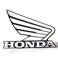 Honda Sticker With Wings Wing Mark Right Side Attached To The Car White MSX 125 D (Time Of The Is On