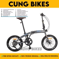 Sepeda Lipat 20 inch Folding Bike Odessy Hellio 8 Speed Frame Alloy