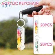 20Pcs Shopping Trolley Token Portable Shopping Chip Key Ring Acrylic Removable Shop Cart Chip Keycha