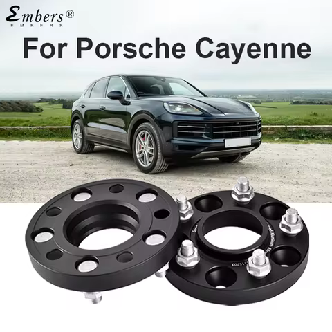 Embers For Porsche Cayenne PCD 5X130 CB 71.6 M14X1.5 Forged Aluminum Wheel Spacers Hub Adapter 1 Pie