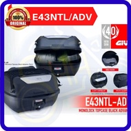 💯ORIGINAL GIVI BOX E43NTL / E43NTL ADV ACCESSORIES MONOLOCK TOP CASE 100% ORIGINAL GIVI 43 LITRE GIV