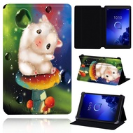 For Alcatel 1T 7 10/3T 8 10/A3 10 Tablet Case Bracket Flip Fashion Leather Cover + Free Stylus Clare