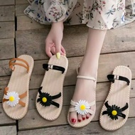 Ethnic floral sandals size 37 40 sandal perempuan flat sandal