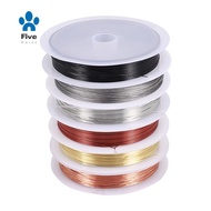 6 Pack Jewelry Beading Wire for Jewelry Making Supplies and Craft (24 Gauge)