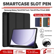 Samsung Galaxy Tab A11 WiFi Case | Samsung Tab A11+ | SmartCase Slot Pen Flip Cover Standing Casing