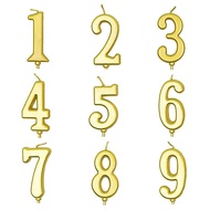 LILIN Gold Number Candles