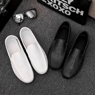 Peas Shoes Men's Breathable Korean Casual Shoes Social Guy Small Leather Shoes Lazy Shoes Men's Shoe
