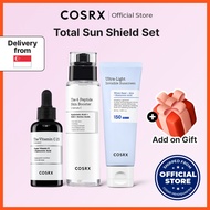 [COSRX] Total Sun Shield Set_The 6 Peptide serum + The Vitain C 23 Serum + Ultra Light Invisible Sun